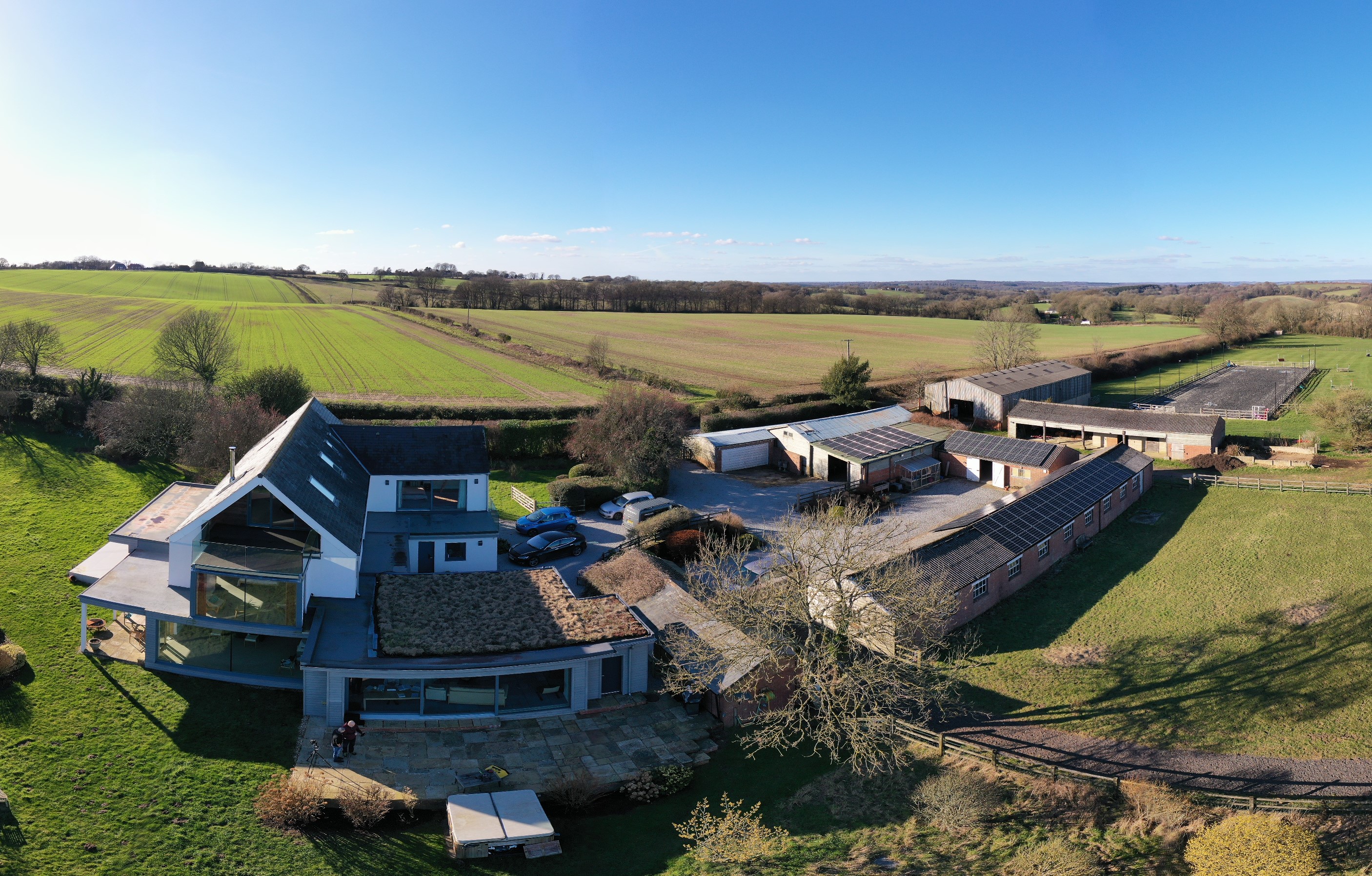 Aerial photo of Warrenside Farm